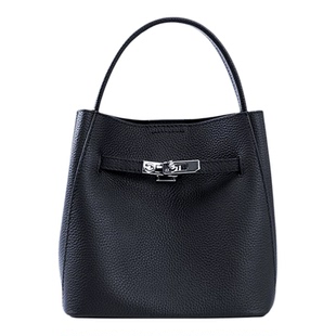 欧米omi包包单肩水桶包新款秋冬凯莉包斜挎包高级感手提真皮女包