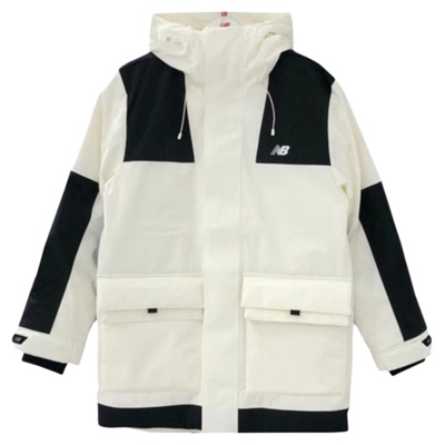 新百伦中长款立领风衣式羽绒服