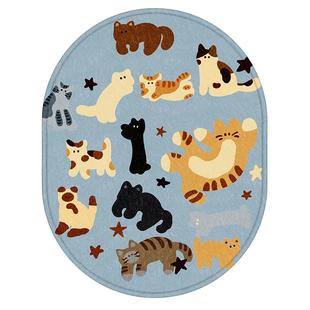 V-SION公园猫猫硬质鼠标垫小号便携办公笔记本电脑垫子女鼠标桌垫