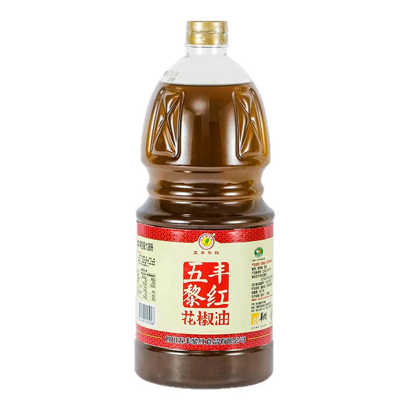 五丰黎红花椒油2.5L藤椒油麻油汉源花椒麻香凉拌菜调味料商用批发