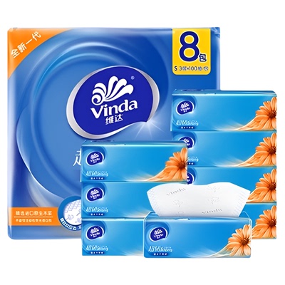 维达超韧3层抽取式抽纸