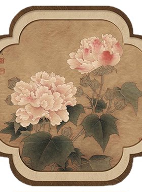 宋代美学玄关柜装饰画入户对门画