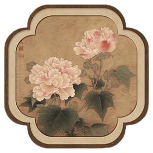 宋代美学玄关柜装饰画入户对门背景墙画卧室民宿餐厅茶室禅意挂画