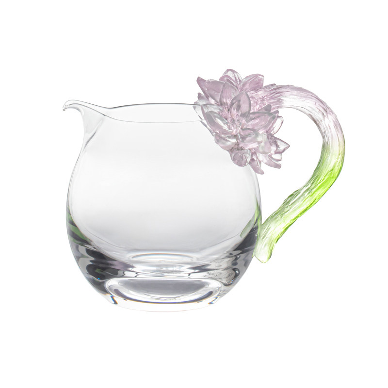 二月花神玉兰玻璃公道杯