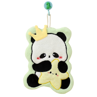 可爱厨房擦手巾卡通挂式速干吸水儿童家用手帕珊瑚绒加厚抹布