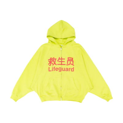 Praying趣味字母美式拉链外套