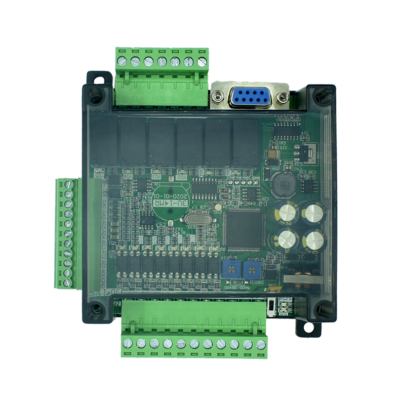 国产plc工控板fx3u-14mt/14mr单板式微型简易可编程plc控制器