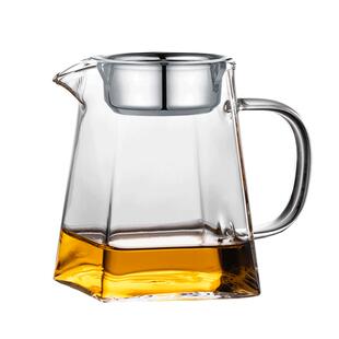 加厚耐热温高硼硅玻璃小青柑泡茶壶公道杯茶漏过滤网茶具大小公杯