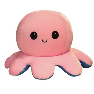 变脸超大章鱼玩偶抱枕睡觉沙发八爪鱼翻面公仔毛绒玩具女生送礼物