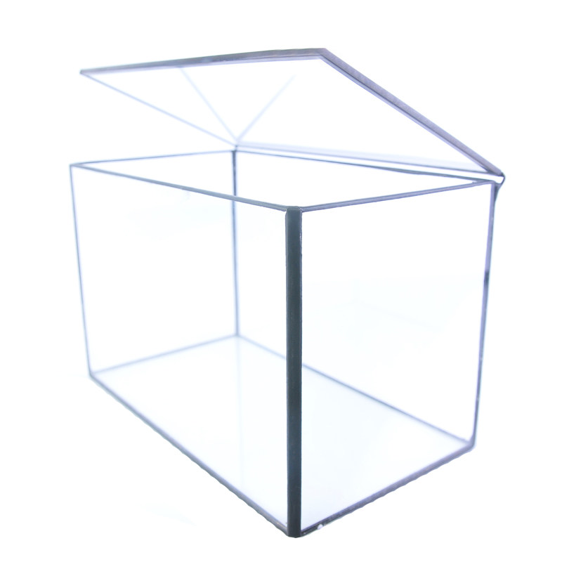 苔藓微景观铸锡玻璃长方形花房 绿植园艺花盆 水草陆缸造景生态瓶