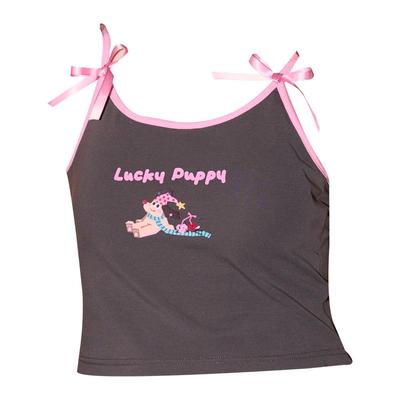 Gukoo/果壳背心女夏季Lucia联名新款带胸垫轰轰小狗女士吊带背心