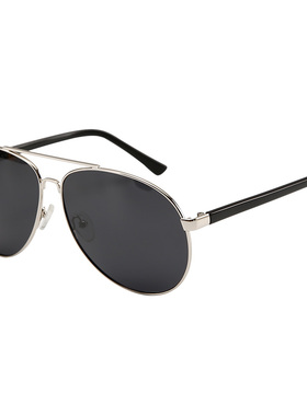 木川近视墨镜男款双梁飞行员款式蛤蟆镜带度数偏光开车驾驶太阳镜