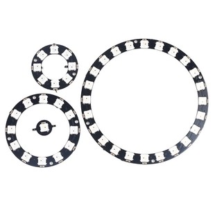 WS2812 5050 RGB LED内置全彩驱动幻彩灯开发板模块方形圆形LED灯