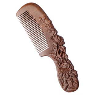 黑金檀木梳子礼盒木梳伴手礼礼物经络按摩梳子送长辈节日礼物木梳