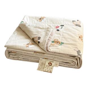 100%里外全棉夏被空调被夏凉被纯棉单双人可机洗薄款被子芯四件套