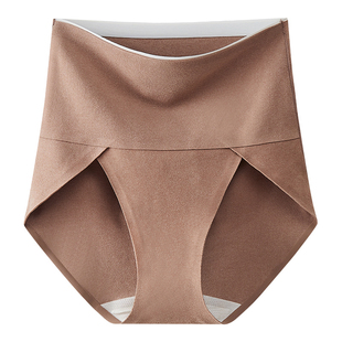 高腰保暖内裤女士2025新款开叉不勒腿秋冬天加绒胖mm大码三角短裤