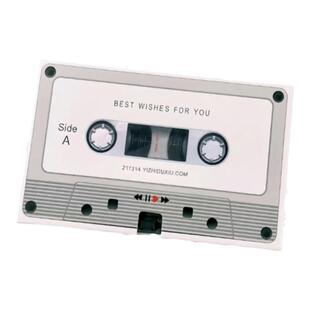 新年男生日礼物送女语音可录音卡带磁带留声贺卡的diy有声小卡片