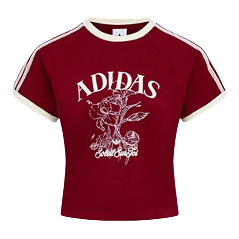 【自营】adidas阿迪三叶草女子运动休闲短袖T恤KX0734