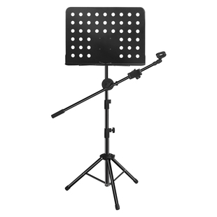 吉他话筒架子乐谱架便携式可折叠升降琴谱架古筝小提琴家用谱琴架