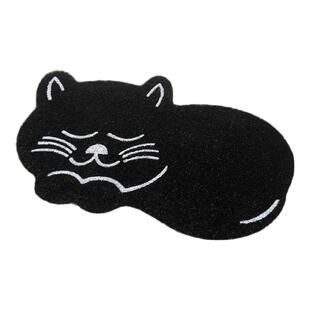 印度进口椰棕地垫造型猫咪印花脚垫家用入户门垫除尘蹭脚防滑门垫