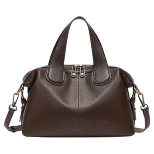 星期六包包女式2026新款秋冬真皮单肩手提包斜挎包大容量波士顿包