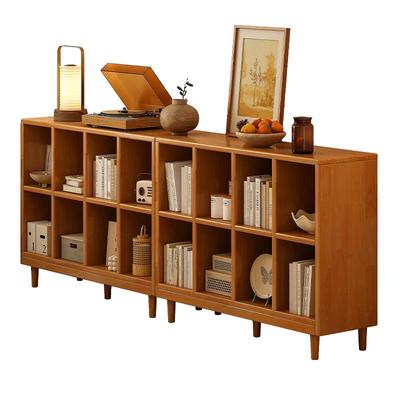 组合格子柜实木落地斗柜组合