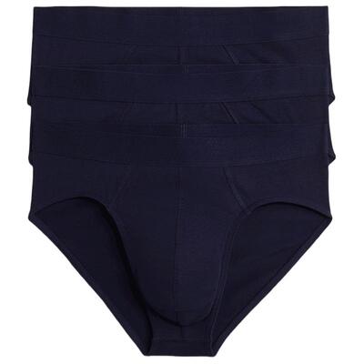 HM男士内裤3条装冬季弹力舒适棉质汗布松紧腰三角内裤1153729