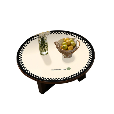 小圆桌圆形茶几垫免洗防油防水防烫桌布餐桌垫桌面高级感防滑垫子