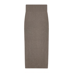 里约画刊bi囤系优雅曲线感高腰针织半裙半身长裙显瘦纯色包臀法式