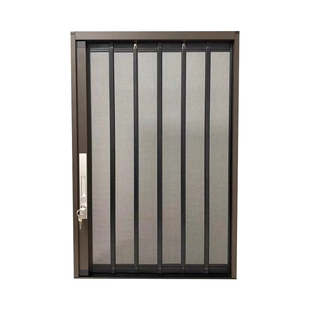 金刚网折叠纱门平网带锁防盗防猫鼠铝合金隐形推拉式无轨防蚊沙门