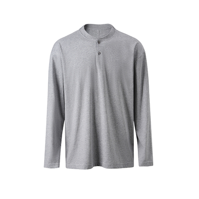 亨利领超精纺丝光精梳棉新贵长袖