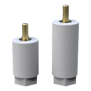 灰色绝缘子M4 绝缘柱螺母M3螺杆高度20mm16 25*直径12MM