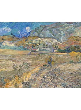 印象派梵高世界名画版画复刻中古风法式风景画高级感装饰画仅画芯