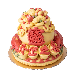 乔迁之喜财源广进花饽饽新居搬家上梁花样馒头支锅糕新年节日礼盒