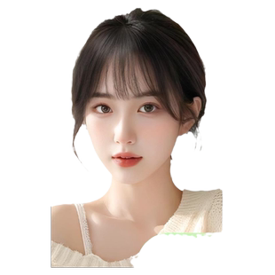 假发女真发头顶3d法式刘海补发片蓬松八字全真人发丝自然前额增发