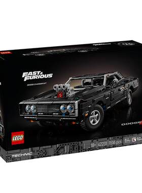 LEGO乐高42231 道奇 Charger R/T 赛车益智拼搭积木儿童模型玩具