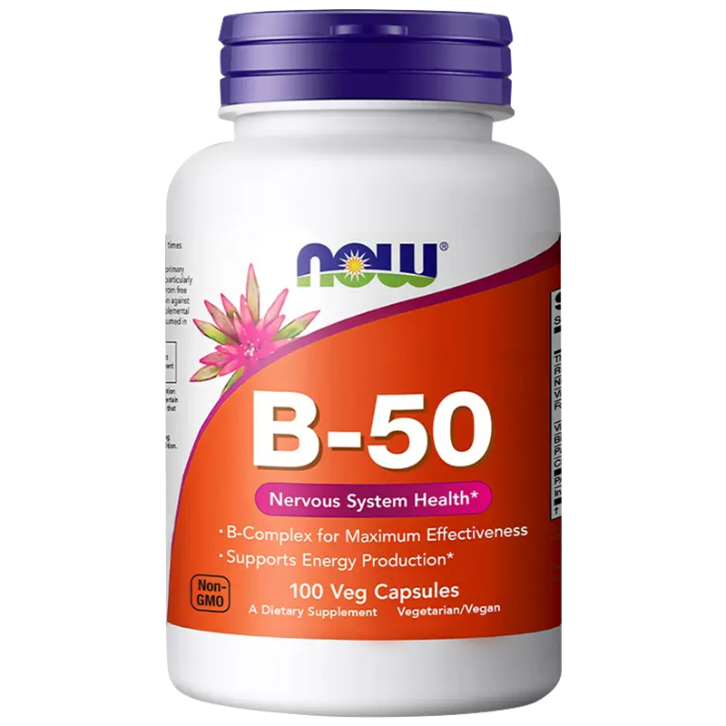 NOW维生素B50复合维生素B族美国