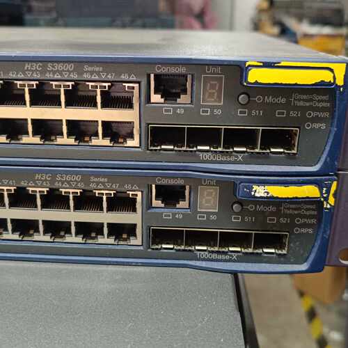 议价华三H3C s3600-52P-EI  三层交换机48百兆4千兆光口