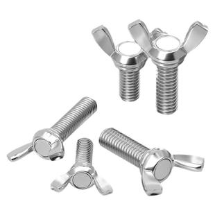 304/201/316不锈钢蝶形螺丝蝴蝶型羊角元宝手拧螺栓M3M4M5M6M8M10