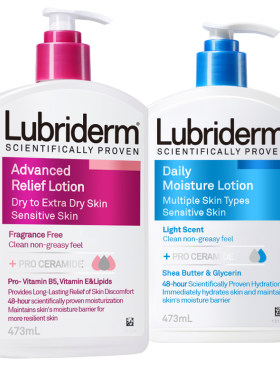 强生Lubriderm露比黎登身体乳干燥滋润保湿润肤果酸补水神经酰胺