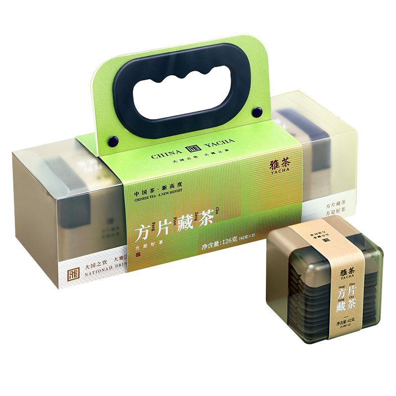 雅茶小北影浓香紧压方片藏茶礼盒