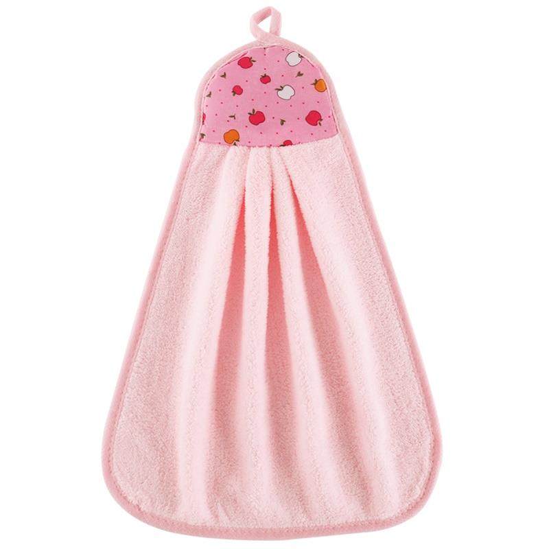 可挂擦手巾珊瑚绒清洁布厨房家务加厚加大不沾油不掉毛吸水抹布