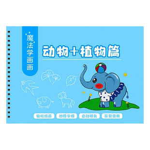 儿童幼儿园简笔画画本绘画本凹槽控笔训练2-6岁幼儿启蒙早教练字帖学画画描画初学者入门练字本3岁学龄前