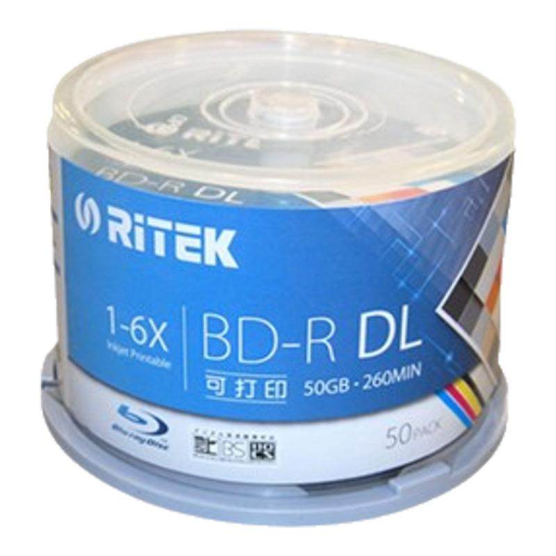 台湾中环A+级蓝光可打印光盘 25G 50G 6X铼德100G BD-R XL 蓝光盘