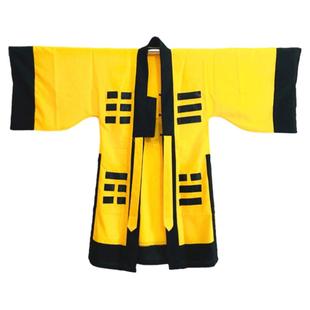 万圣节cos服道士服道服道袍长袍套装武侠法衣太极八卦经衣拂尘子