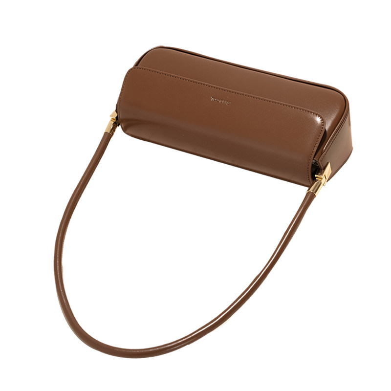 GXFMOD新款轻奢牛皮法棍包2025早秋时尚通勤腋下包百搭女士单肩包