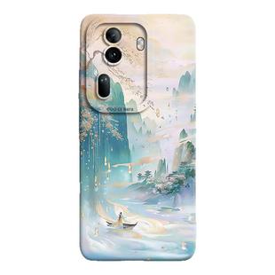 鎏金山水适用oppoReno11手机壳reno13pro保护套12新款10液态14硅胶9的pro+十0pp0外壳8女por后pr0全包15防摔