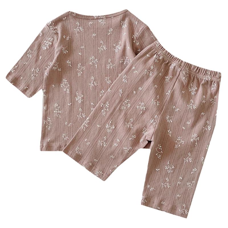 丹麦风儿童睡衣家居空调服薄套装