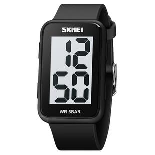 时刻美时尚简约防水大数字老人手表数字式学生电子表男士女士腕表