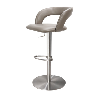 【意大利头层牛皮】吧台椅真皮高脚凳吧凳轻奢家用设计师升降椅子